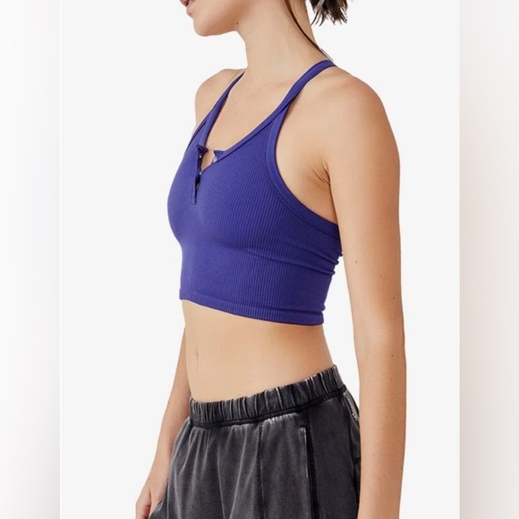 NWT Free People FP Movement Free Throw Henley Top - Picture 2 of 9